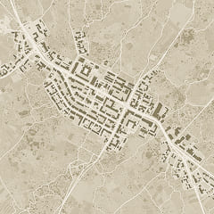 Plan stylisé du centre de Valdahon